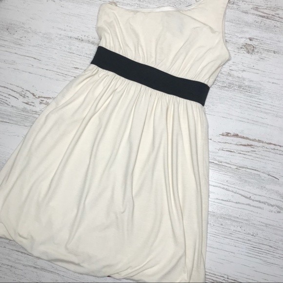 Floral One-Shoulder Ivory Elastic A-Line Mini Dress - Picture 5 of 7